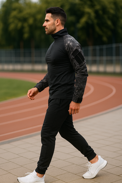 Taktisches Herren-Langarmshirt – Training & Wandern (TrailFit)