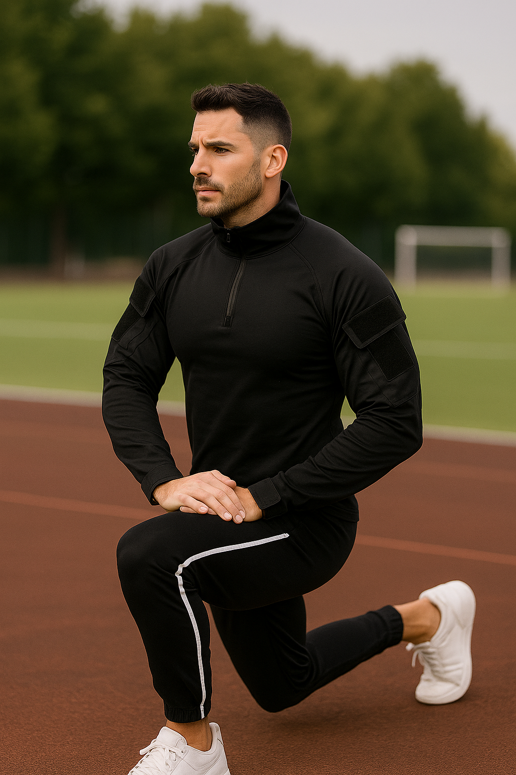 Taktisches Herren-Langarmshirt – Training & Wandern (TrailFit)