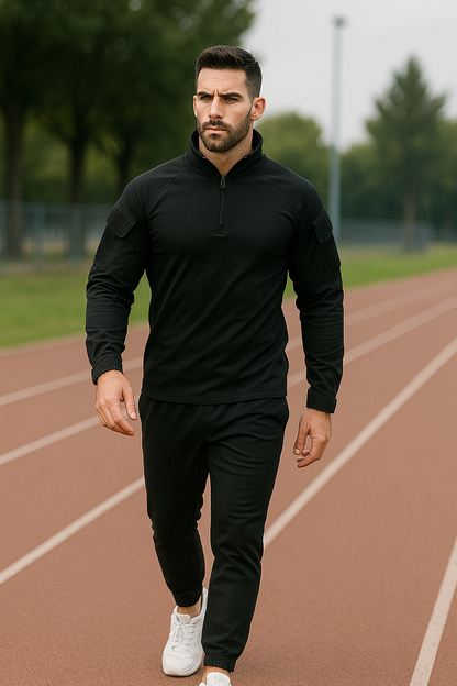 Taktisches Herren-Langarmshirt – Training & Wandern (TrailFit)