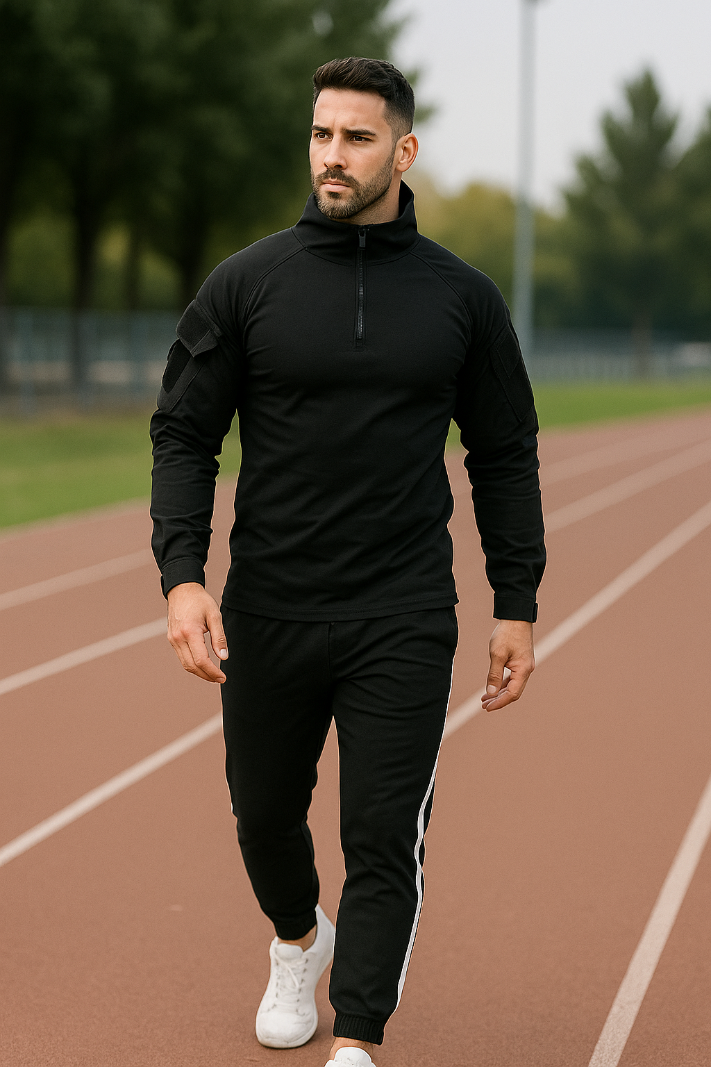 Taktisches Herren-Langarmshirt – Training & Wandern (TrailFit)