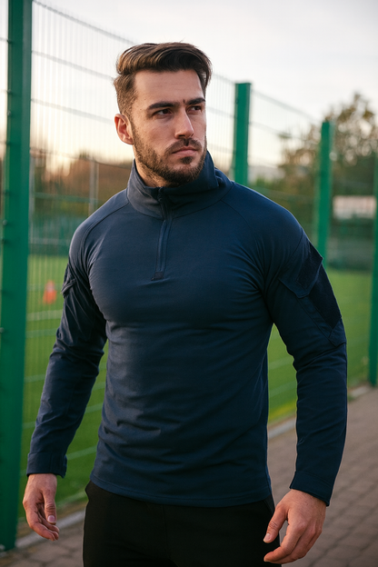 Taktisches Herren-Langarmshirt – Training & Wandern (TrailFit)