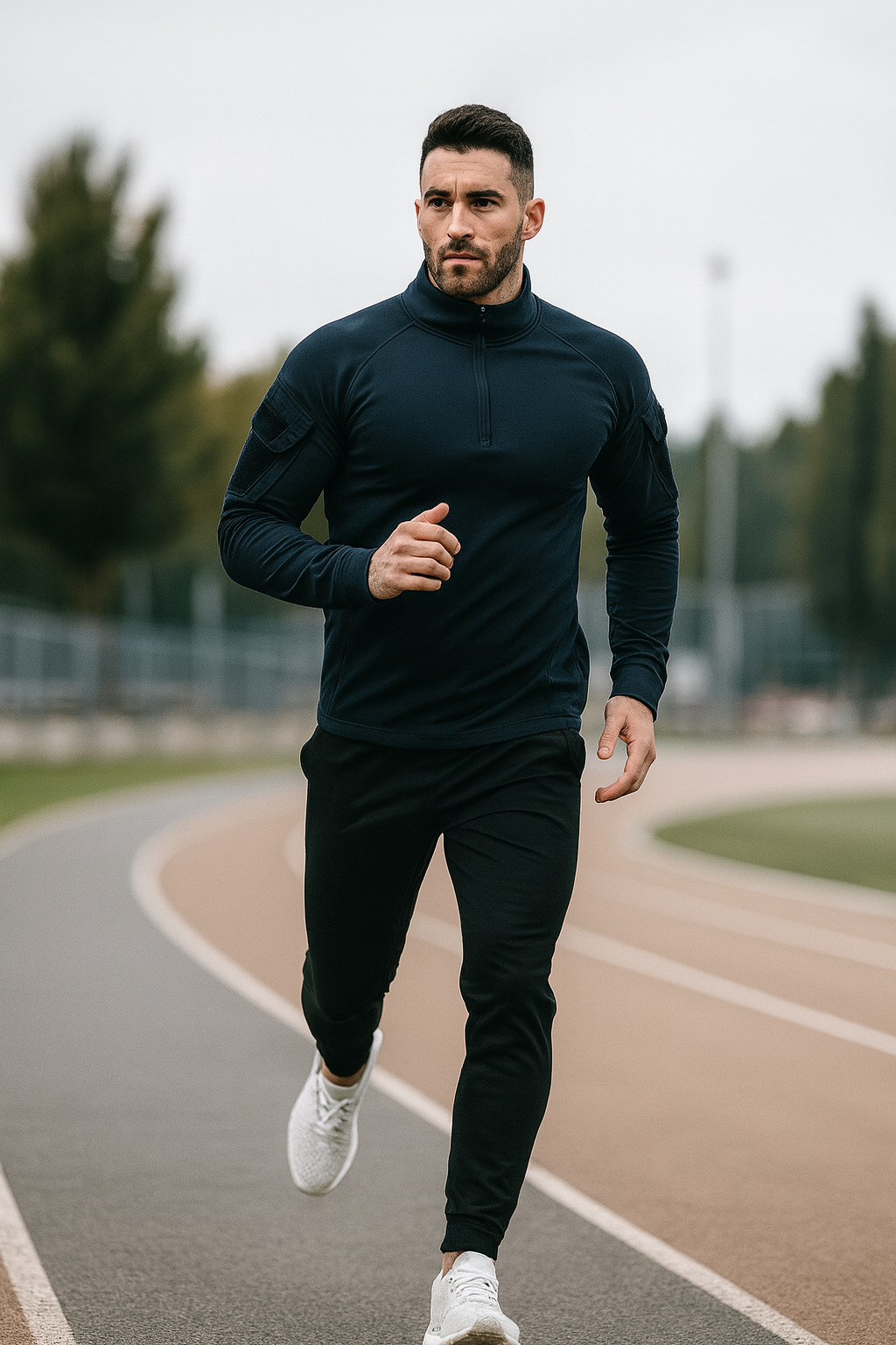 Taktisches Herren-Langarmshirt – Training & Wandern (TrailFit)