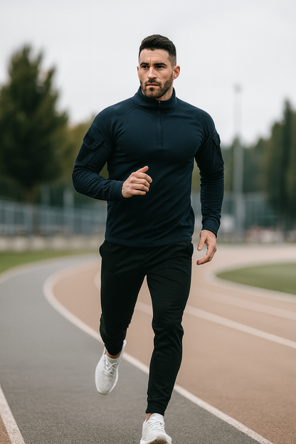 Taktisches Herren-Langarmshirt – Training & Wandern (TrailFit)