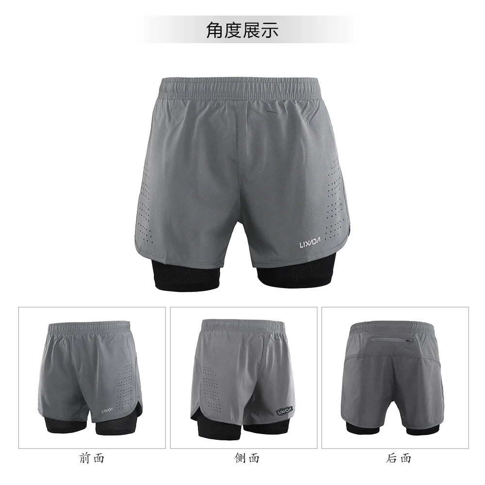 Herren 2-in-1 Laufshorts – SpeedDry (Cópia)